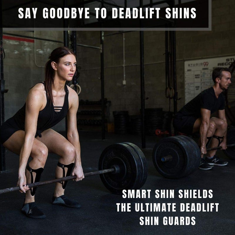 SMART STRENGTH Deadlift Shin Guards, Box Jump Shin Guard Protector, Smart Shin Shields best workout protection for Deadlifts, CrossFit, Weightlifting, Powerlifting, Jumps, 2.5 mm hard bearing grade plastic Pair of 2 - Image 5
